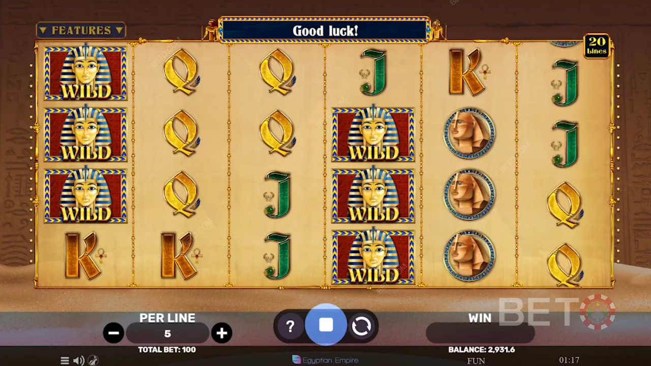 Egyptian Sands Recenzie de la BETO Slots