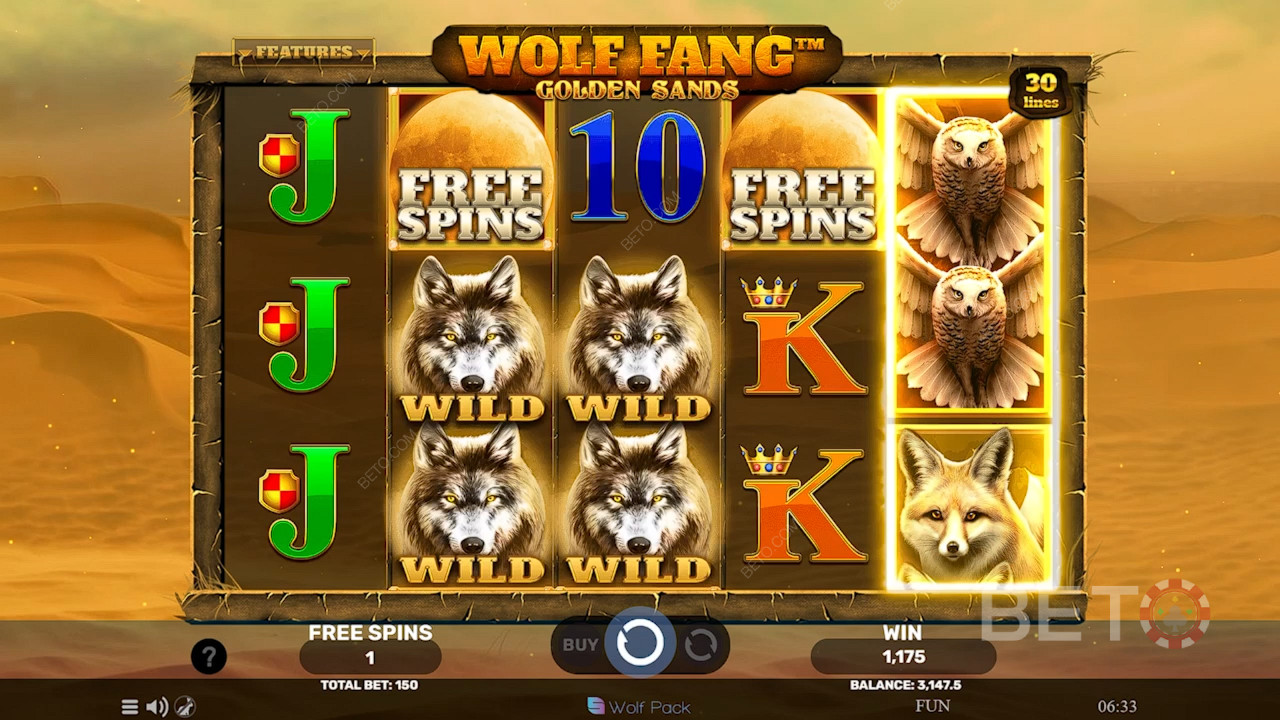Wolf Fang Golden Sands Review by BETO Slots