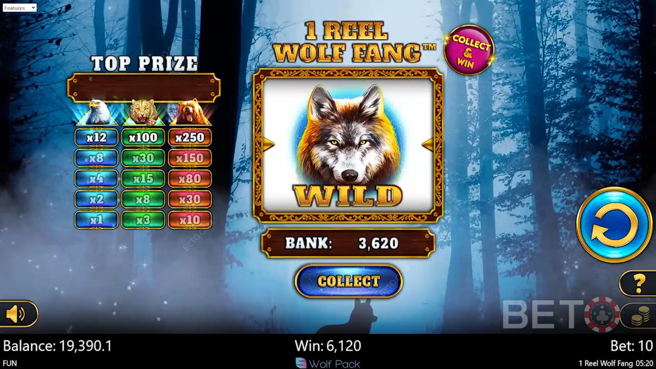 1 Reel Wolf Fang Joacă Gratuit