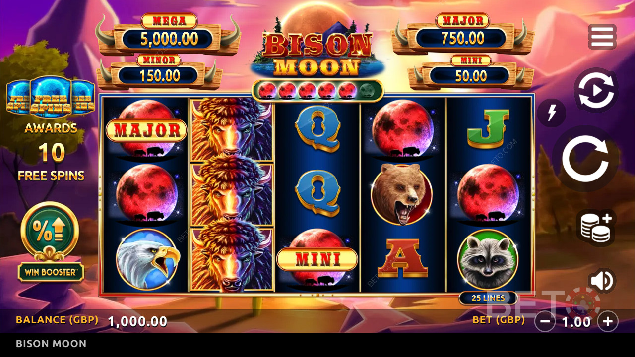 Bison Moon Recenzie de la BETO Slots