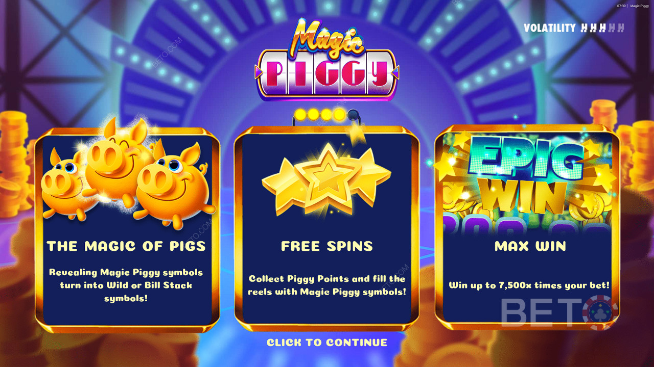 Funcțiile bonus explicate în Magic Piggy de Hacksaw Gaming