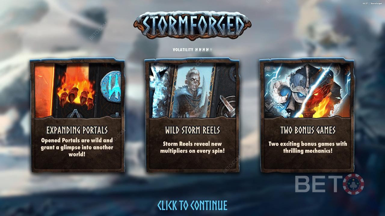 Bucură-te de portaluri expansive, role Wild Storm și multe altele în slotul online Stormforged