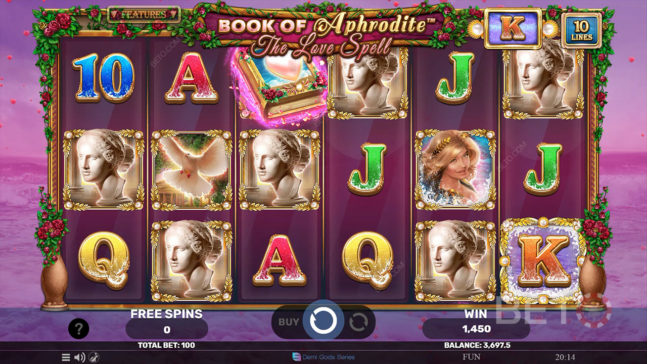 Cartea Afroditei - Vraja Iubirii Review by BETO Slots