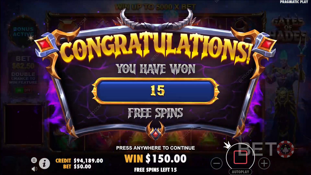 Câștigă de 5.000x pariul tău în jocul Gates of Hades Slot Online!