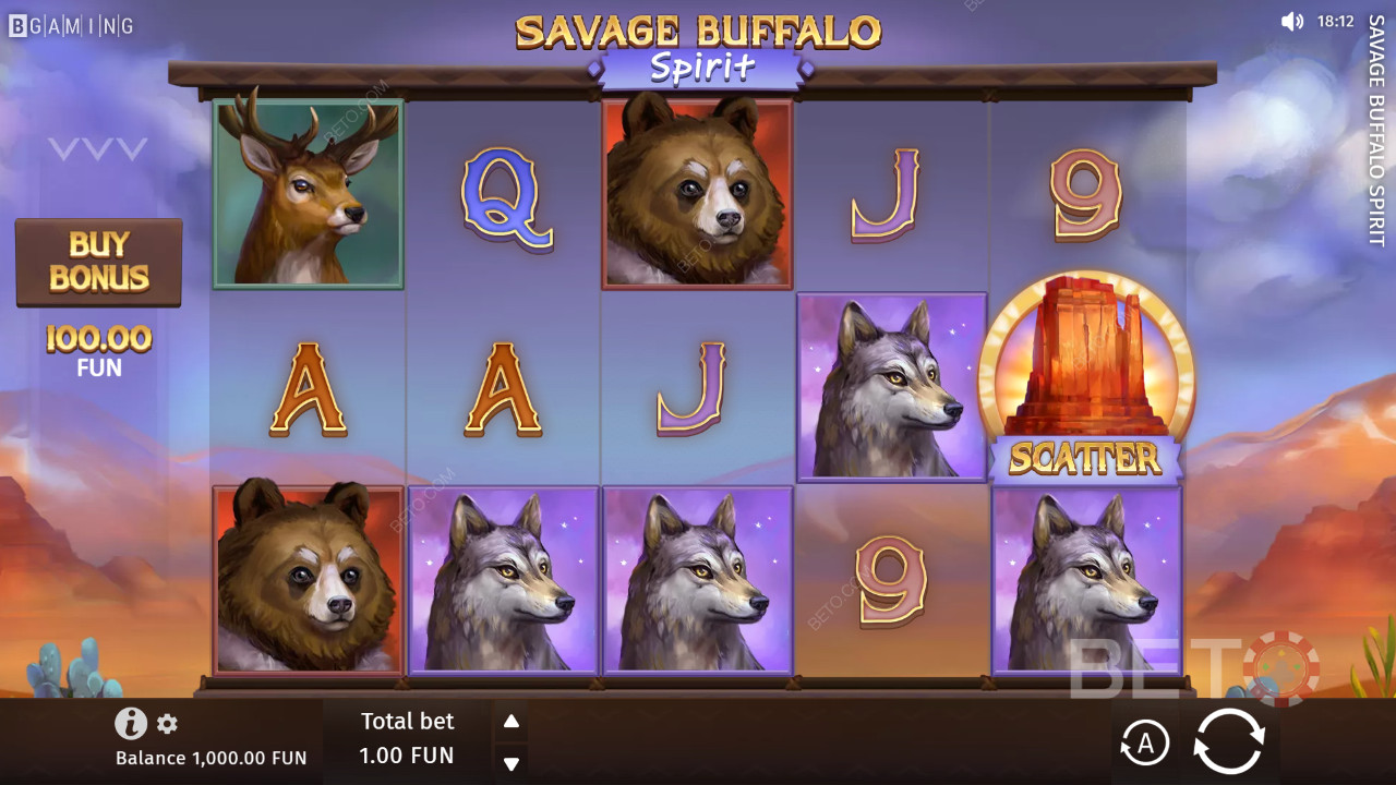 Savage Buffalo Spirit Review de la BETO Slots