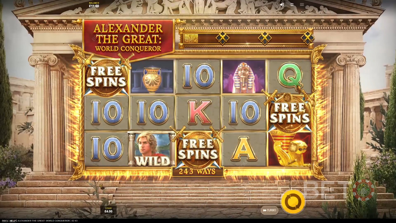 Alexander The Great World Conqueror Review de la BETO Slots