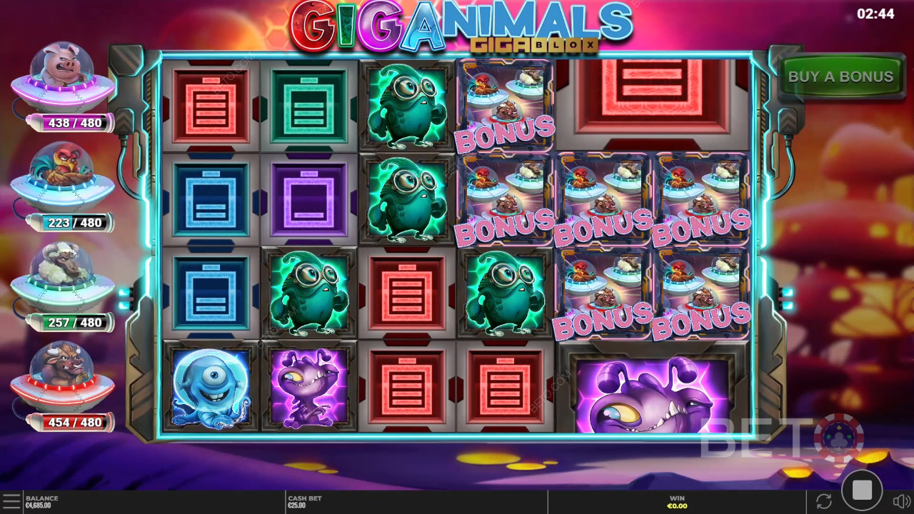 Giganimals Gigablox Review by BETO Slots