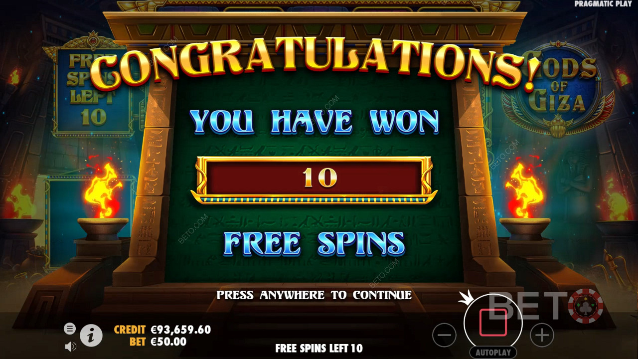 Caracteristicile bonus explicate în Gods of Giza de Pragmatic Play