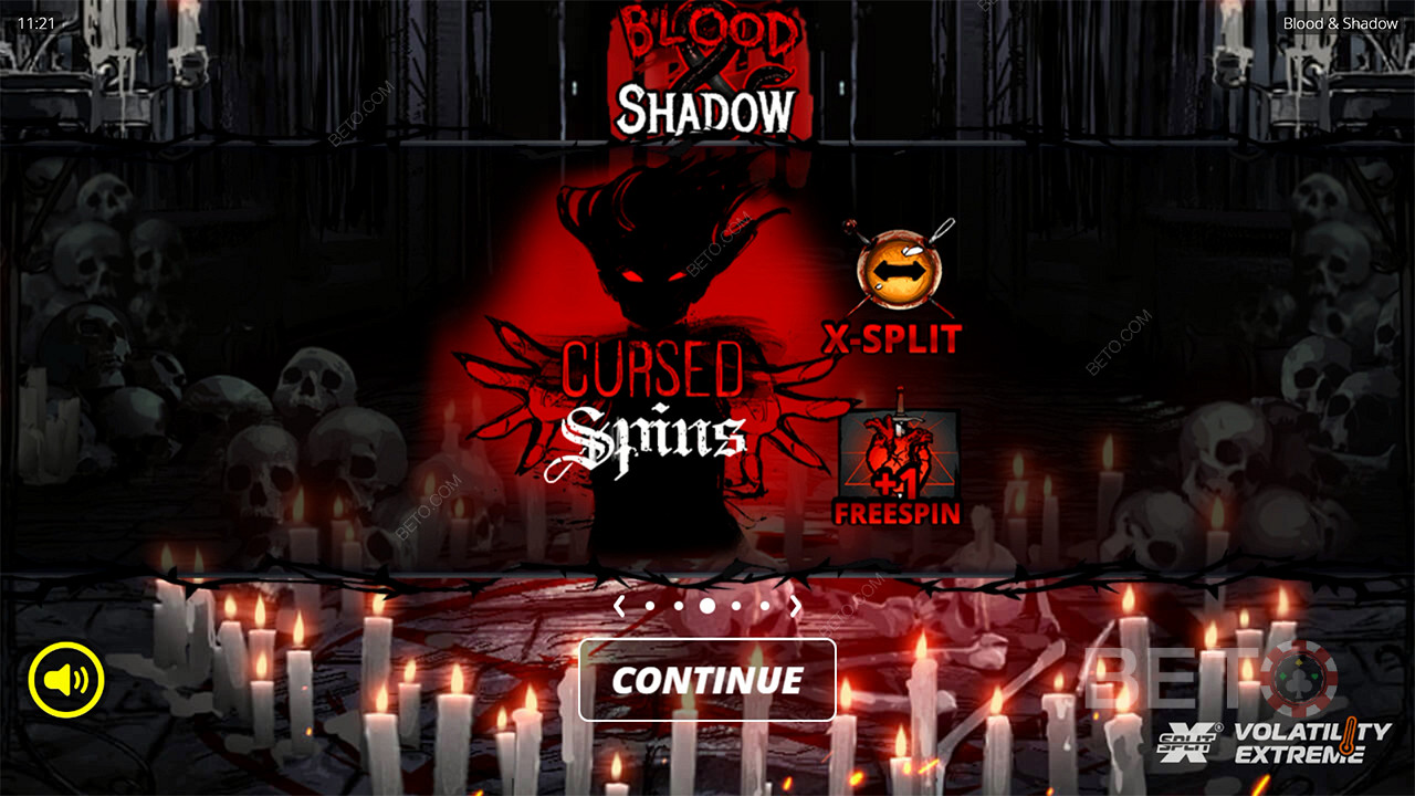Câștigă 6,666x pariul tău în slotul video Blood and Shadow!