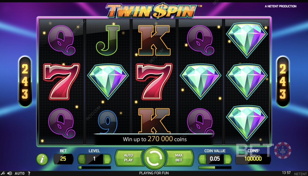 Obțineți bonusul de bun venit sau alte oferte de bonus astăzi și încercați rotirile bonus cu Twin Spin Slot