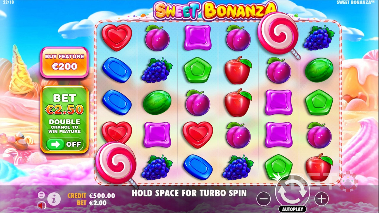 Joacă Sweet Bonanza slot joc de cazino colorat