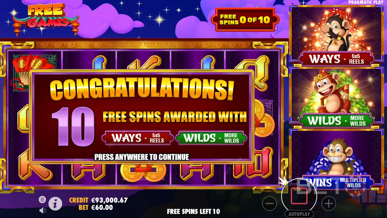 Funcțiile bonus explicate în 3 Dancing Monkeys de Wild Streak Gaming