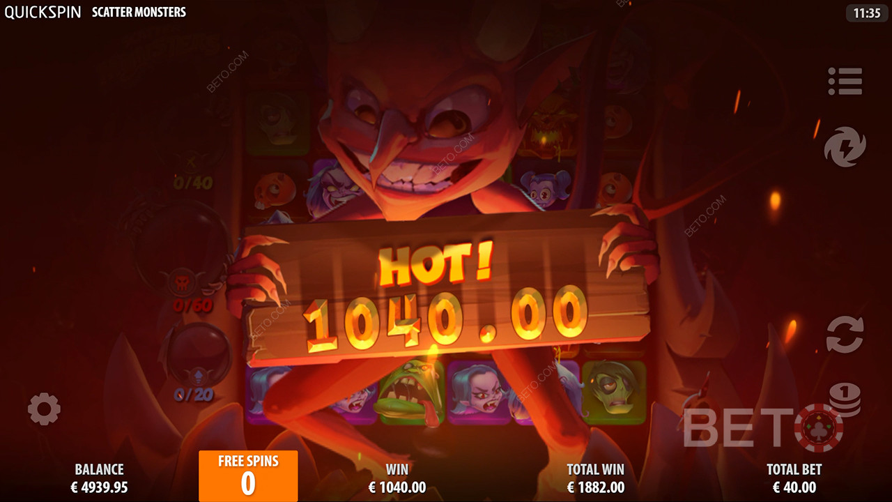 Scatter Monsters Review by BETO Slots