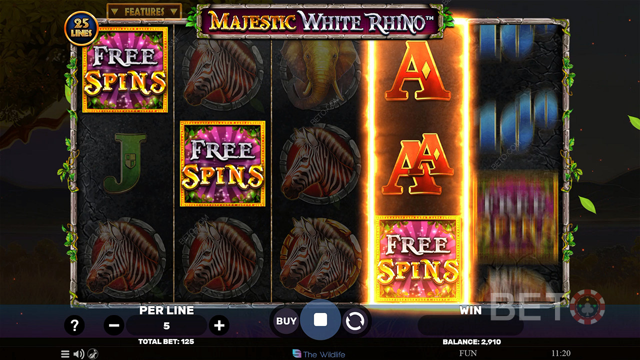 Majestic White Rhino Joacă Gratuit