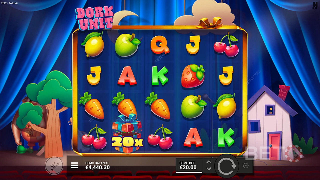 Multiplicatorii Wild facilitează obținerea de câștiguri uriașe în jocul ca la aparate online Dork Unit.