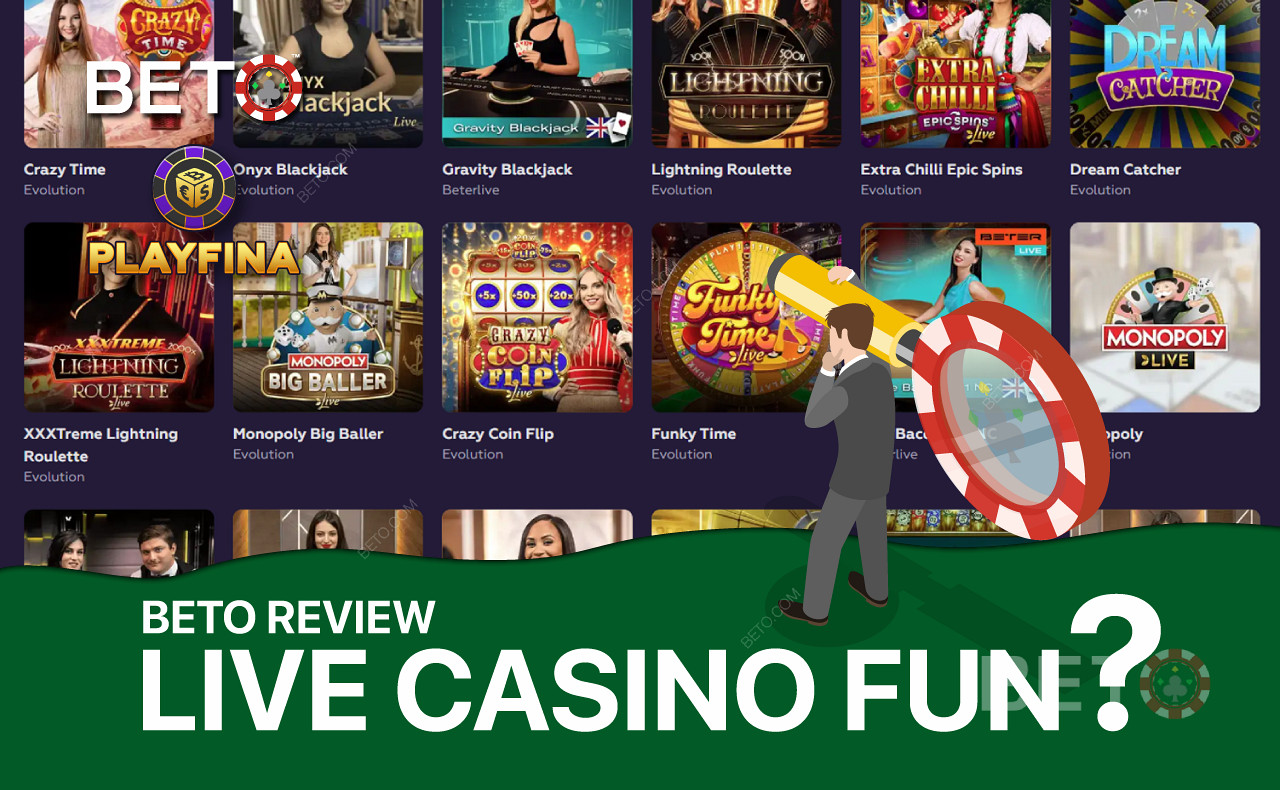 Playfina Live Casino oferă o selecție largă de jocuri de dealer populare.