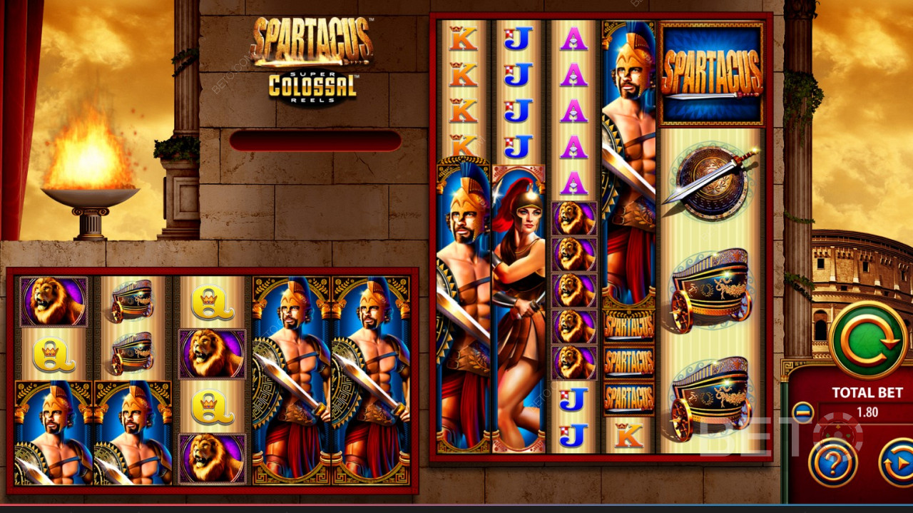 Spartacus Super Colossal Reels Slot video