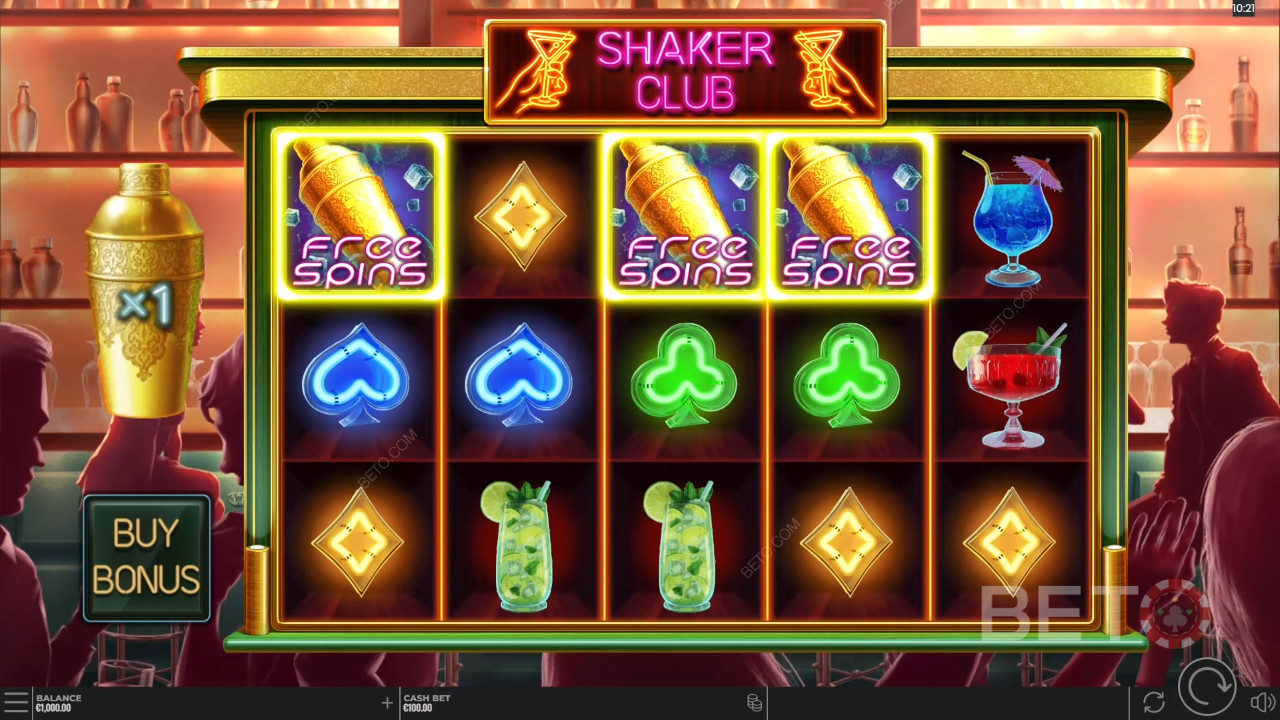Shaker Club Review by BETO Slots
