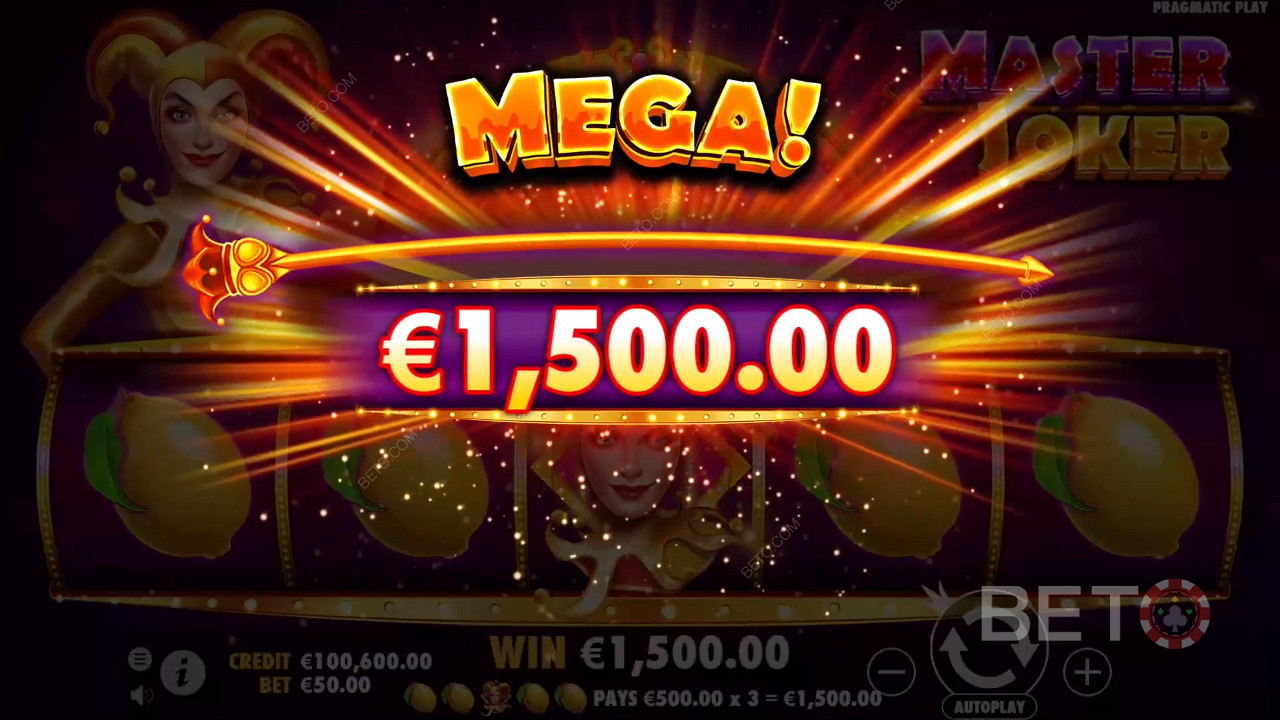 Câștigă 10.000x pariul tău în Master Joker Slot Machine!