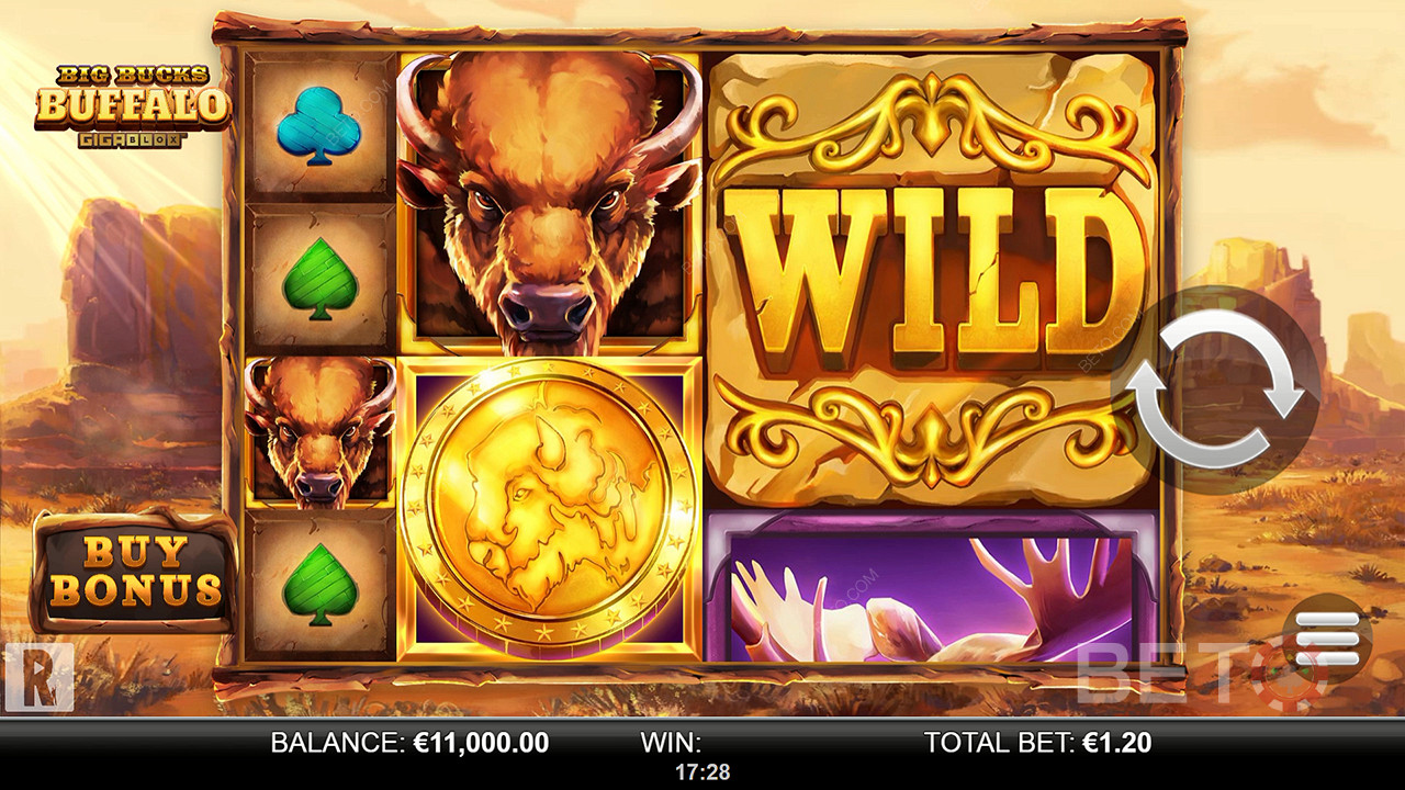 Big Bucks Buffalo Gigablox Joacă Gratuit