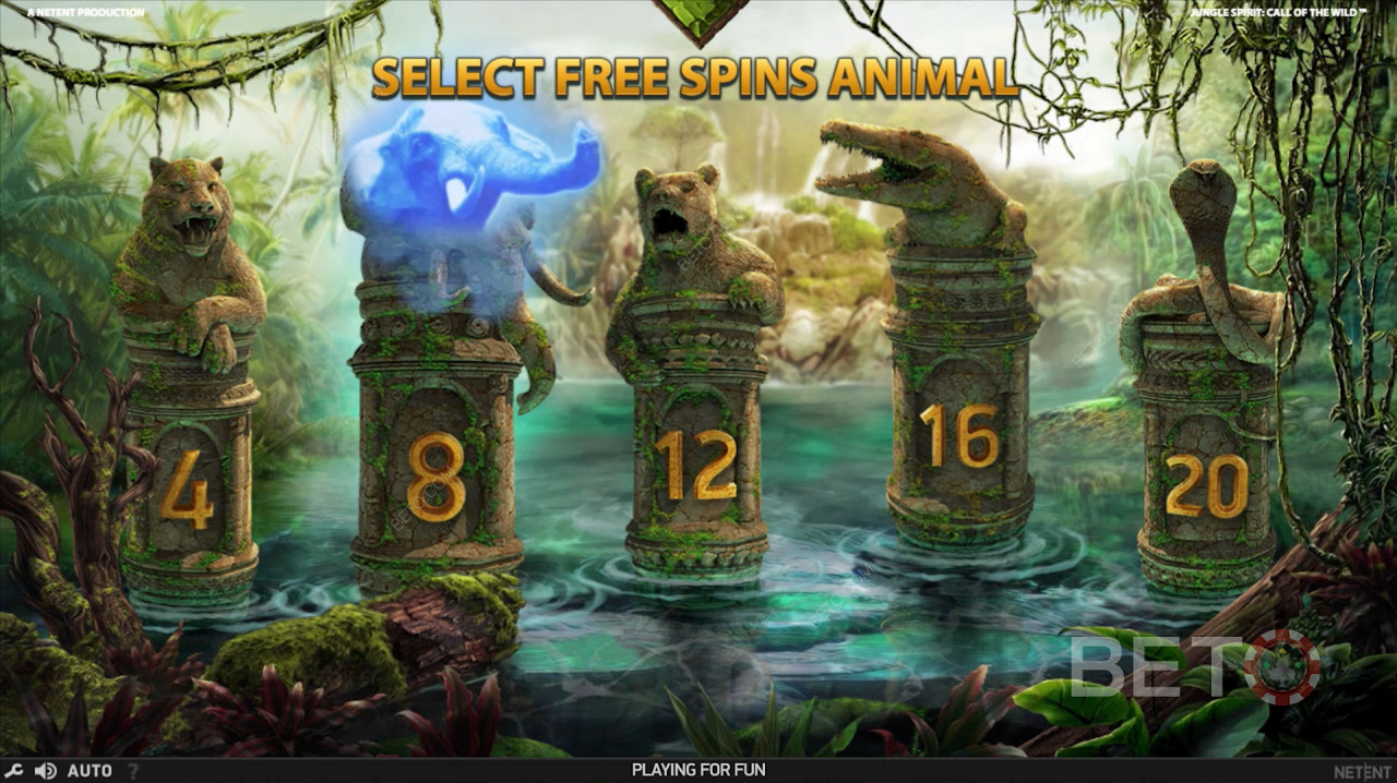 Selectarea Free Spins Animal în Jungle Spirit: Call of the Wild