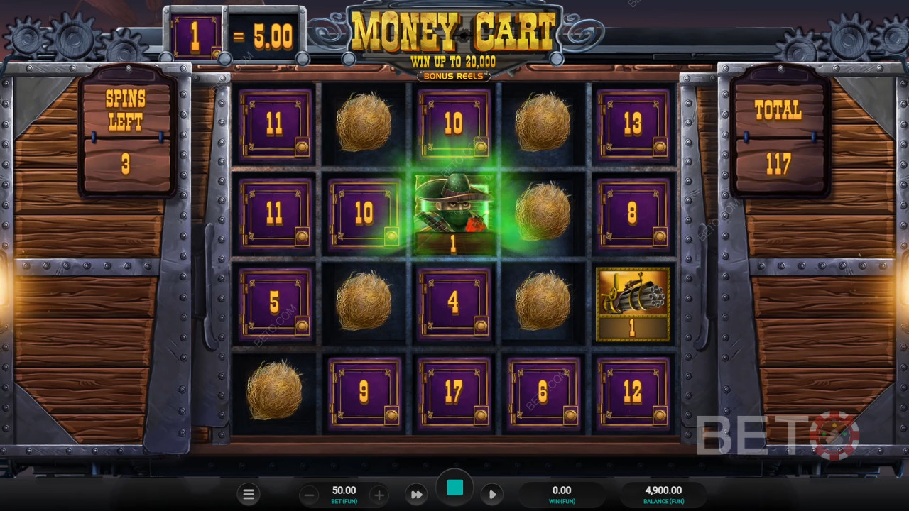 Money Cart Bonus Reels Review by BETO Slots