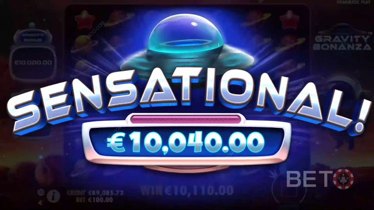 Câștigă de 10.000x pariul tău în jocul ca la aparate online Gravity Bonanza!