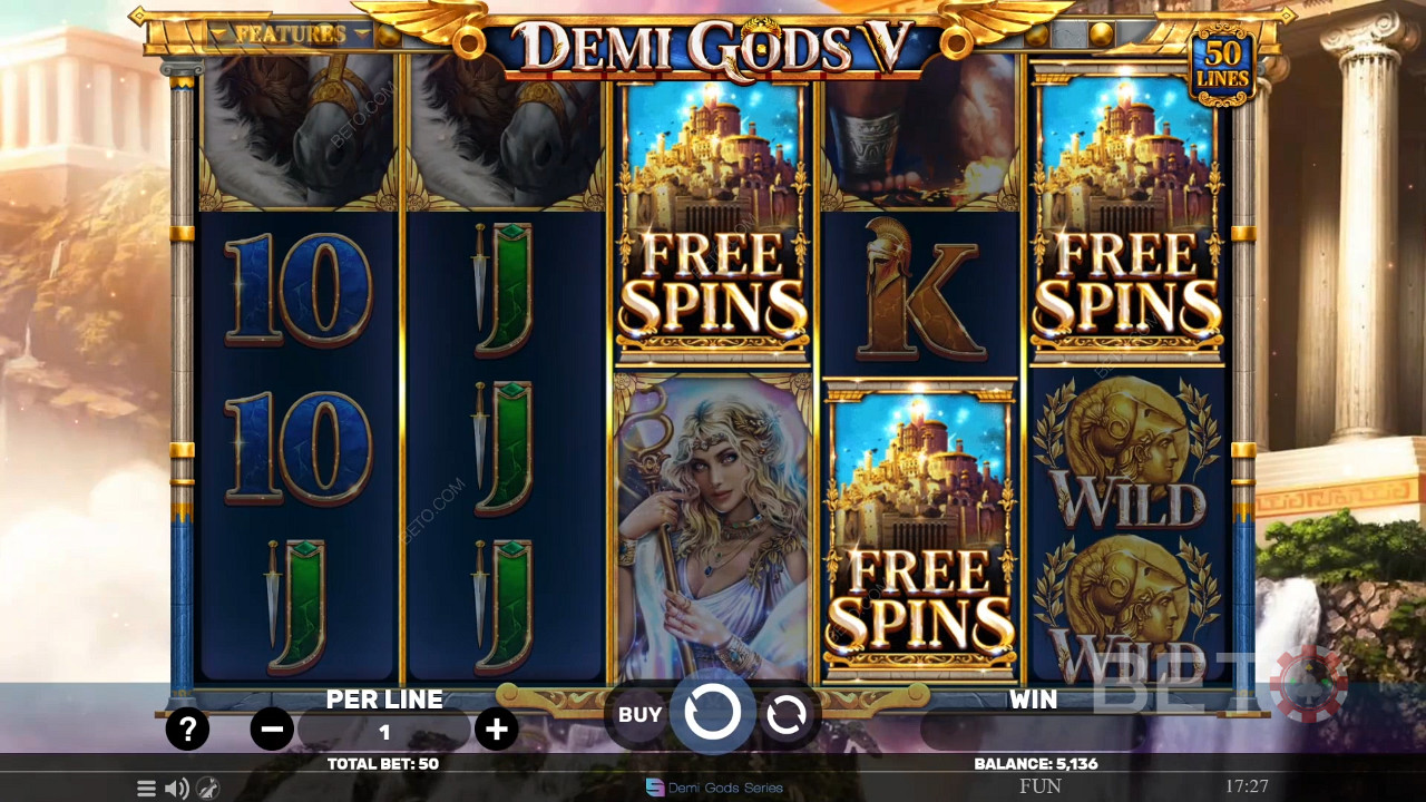 Demi Gods V Review de BETO Slots