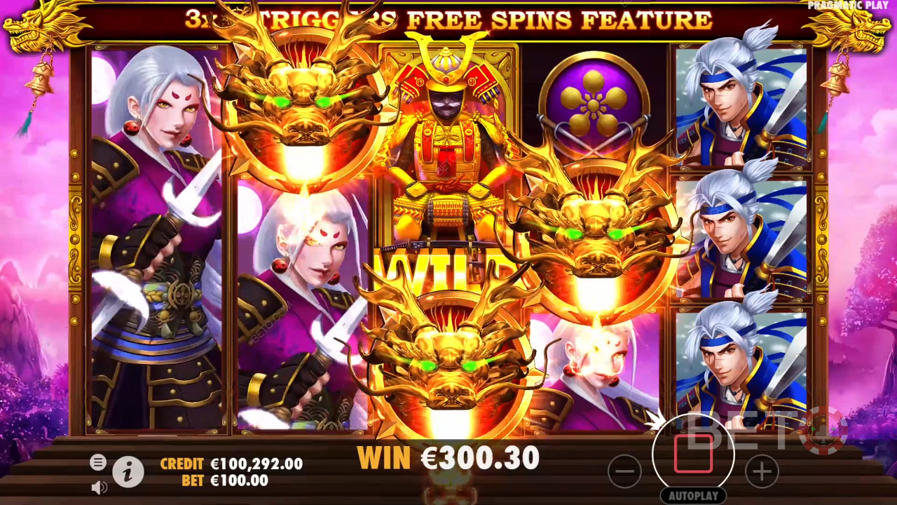 Câștigă 1.000x pariul tău în Rise of Samurai Online Slot!