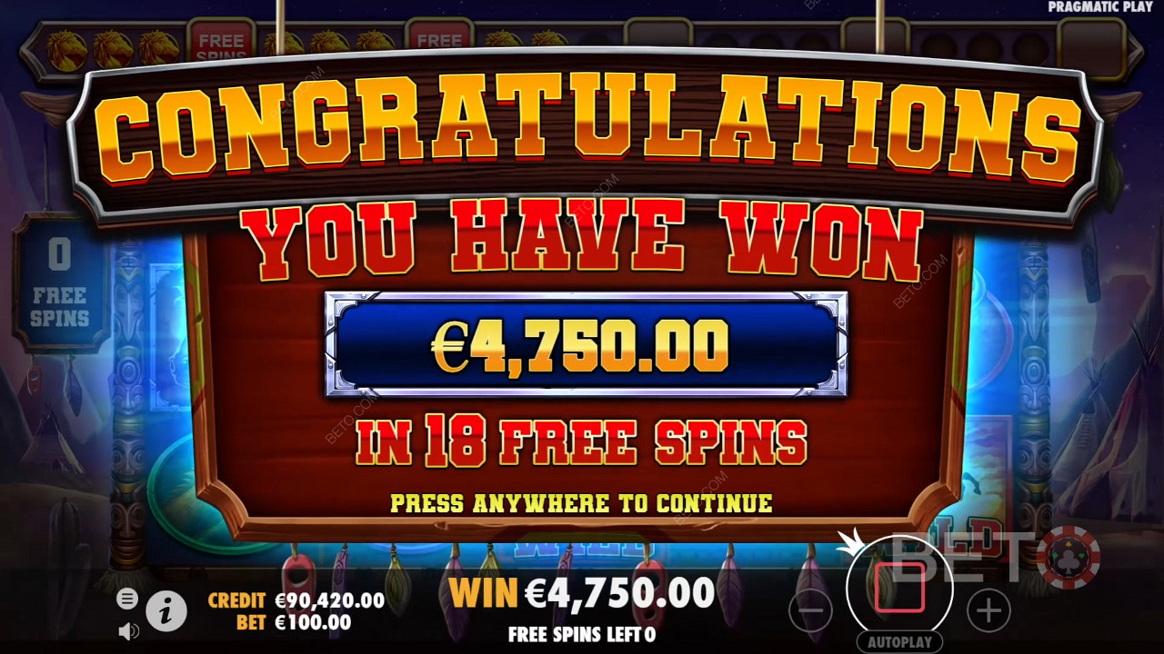 Câștigă de 5.000x pariul tău în jocul ca la aparate Mustang Trail Online!