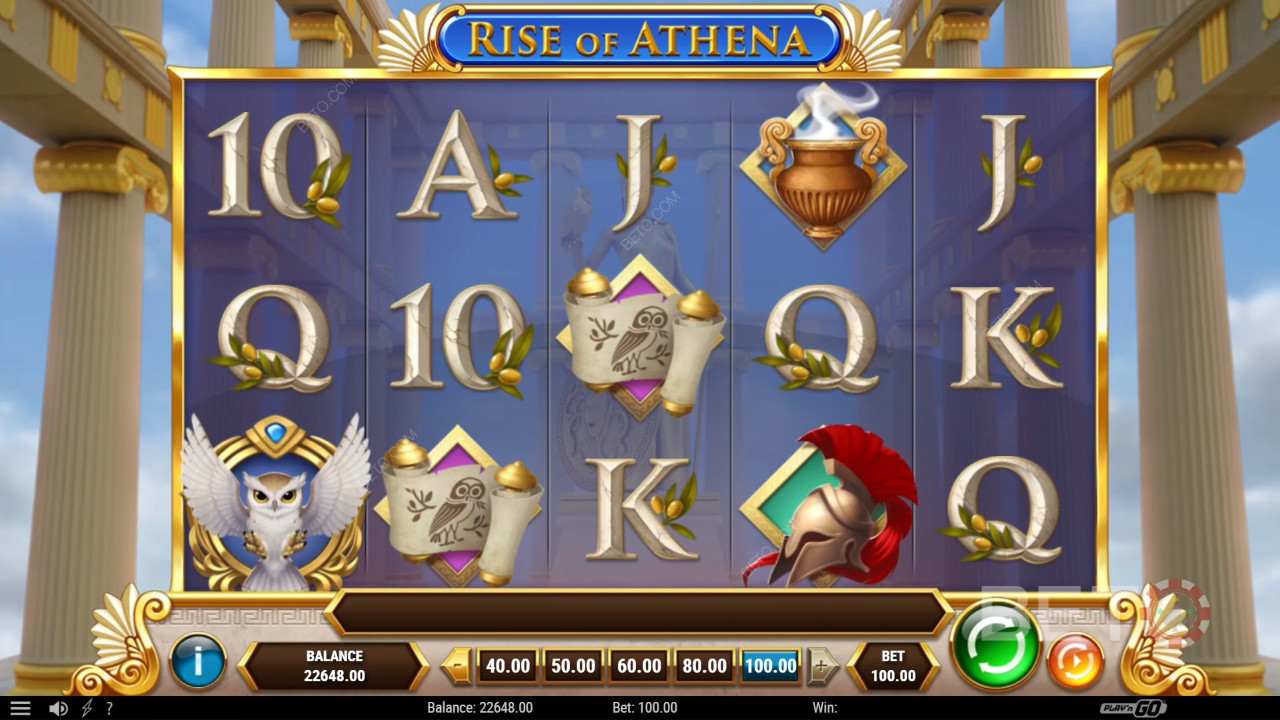 Rise of Athena Recenzie de la BETO Slots
