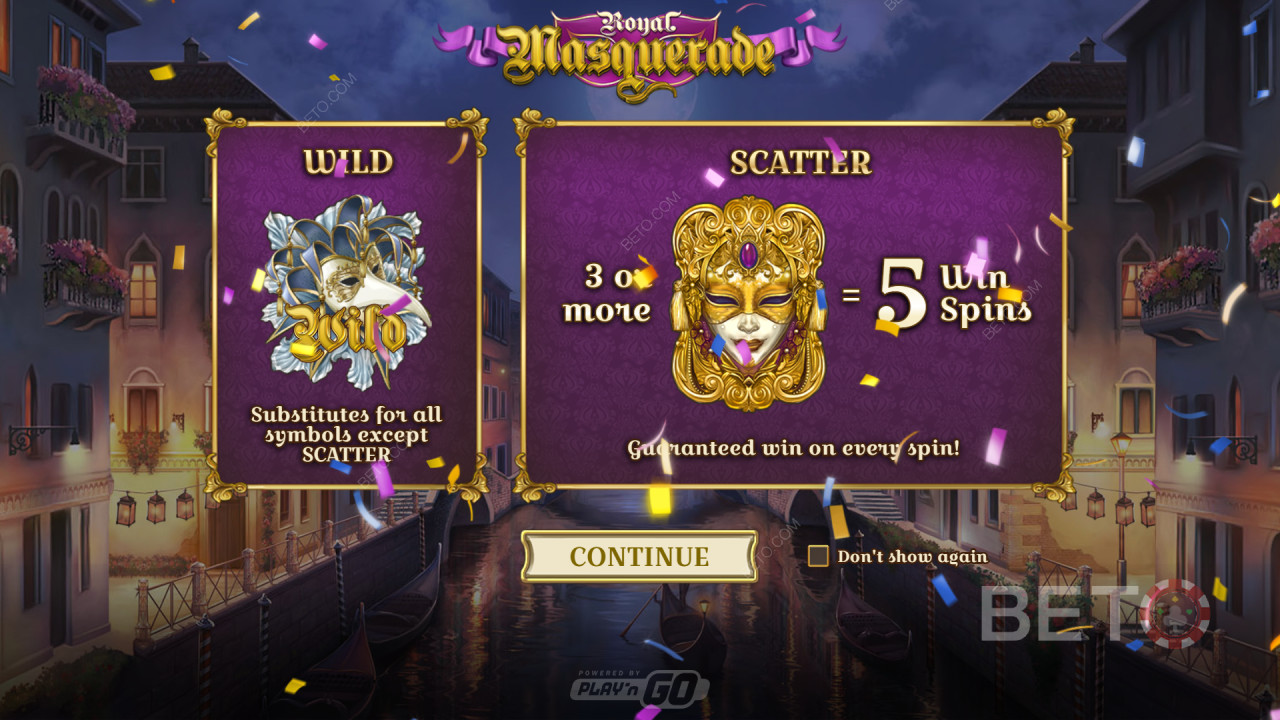 Caracteristicile bonus explicate în Royal Masquerade de Play