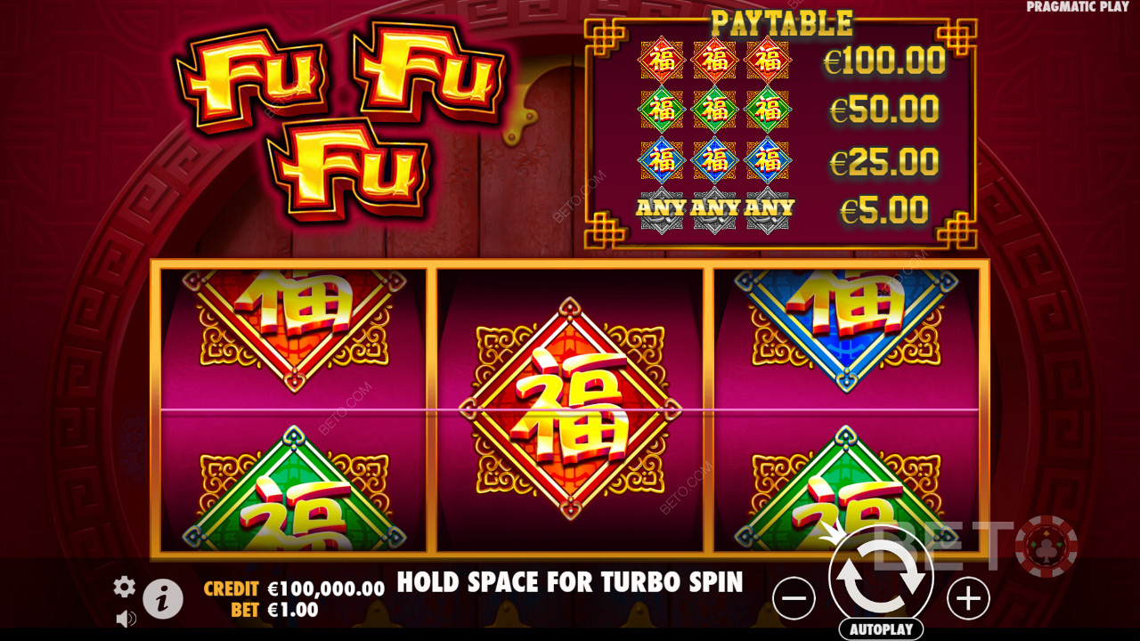 Funcțiile bonus explicate în Fu Fu Fu de Pragmatic Play