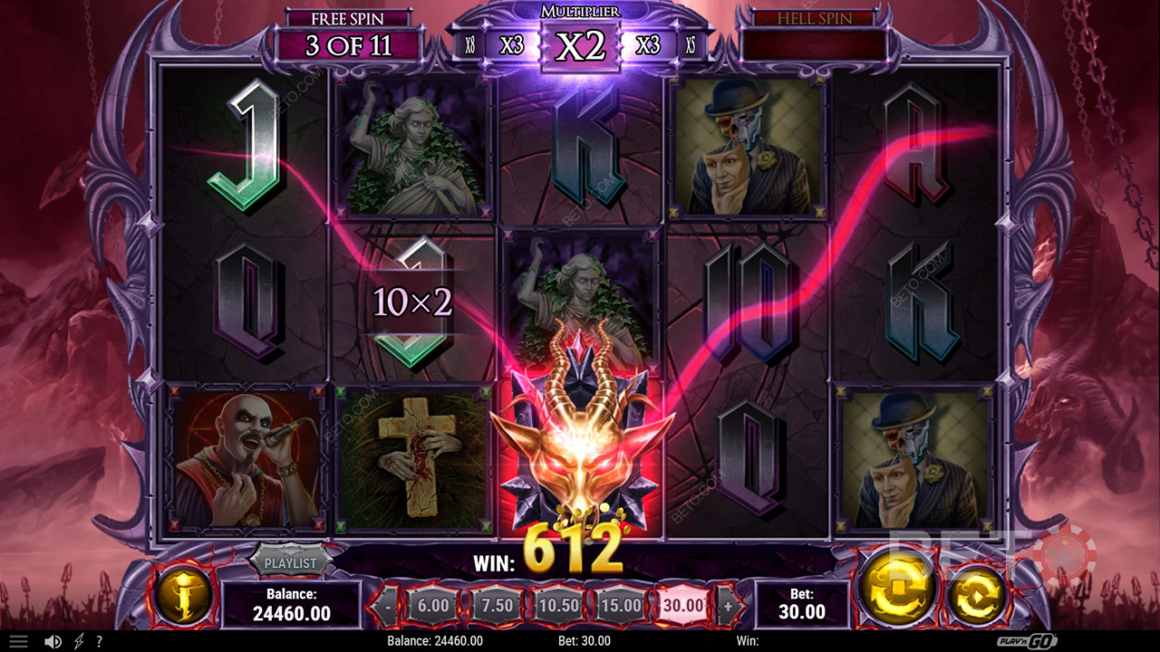 Câștigă de 5.000x pariul tău în jocul Demon Slot Online!