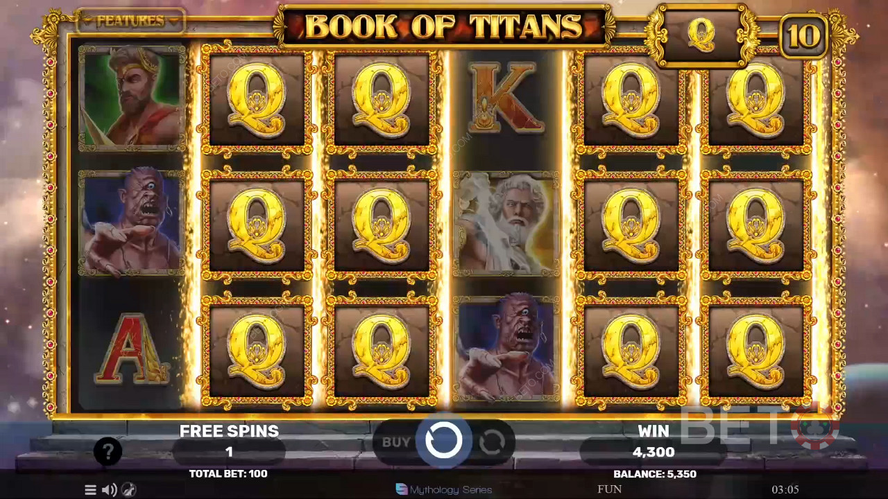 Caracteristicile bonus explicate în Book of Titans de către Spinomenal