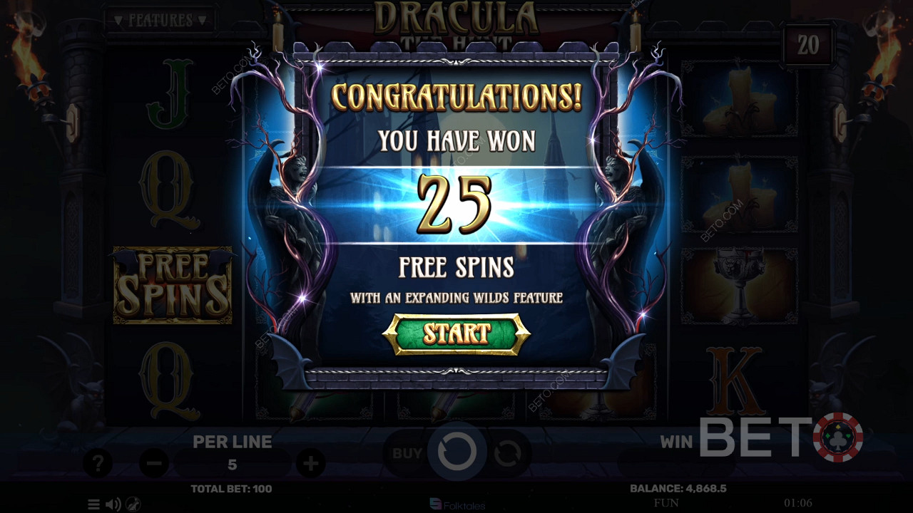 Câștigă de 3.000x pariul tău în slotul online Dracula The Hunt!