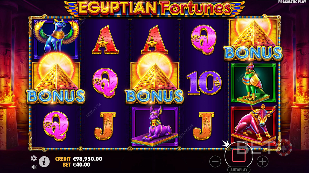 Recenzie Egyptian Fortunes de BETO Slots