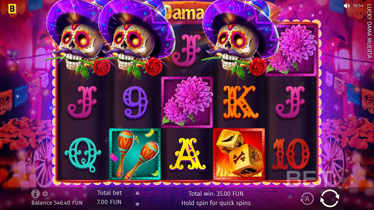 Lucky Dama Muerta Recenzie de la BETO Slots