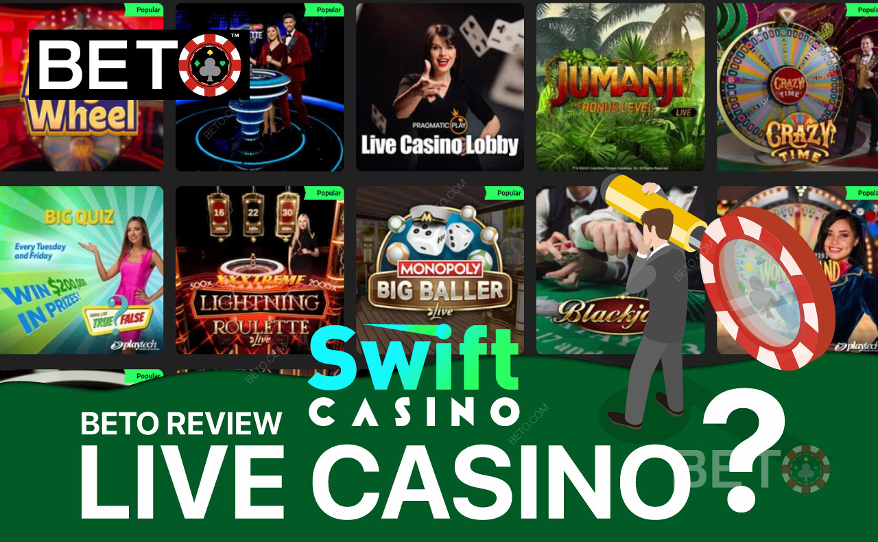 Swift Casino vă oferă posibilitatea de a vă bucura de jocuri de cazino live