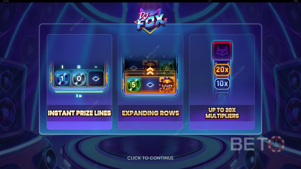 Caracteristicile bonus explicate în DJ Fox de Push Gaming