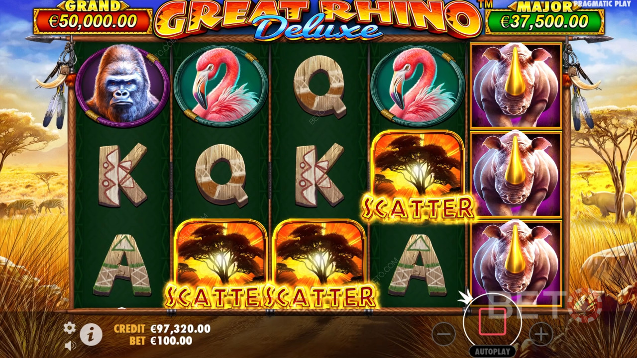 Great Rhino Deluxe Review by BETO Slots