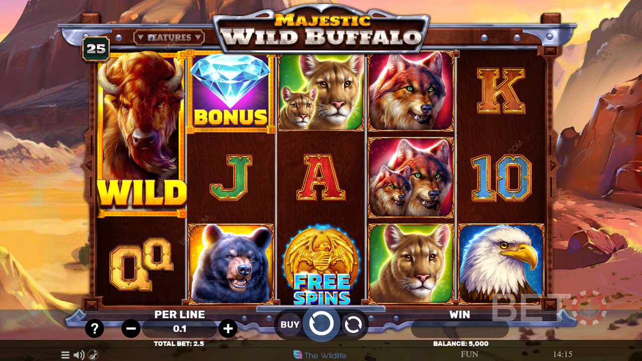 Majestic Wild Buffalo Joacă Gratuit