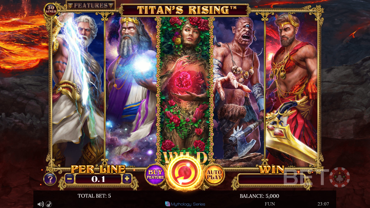 Titans Rising Recenzie de la BETO Slots