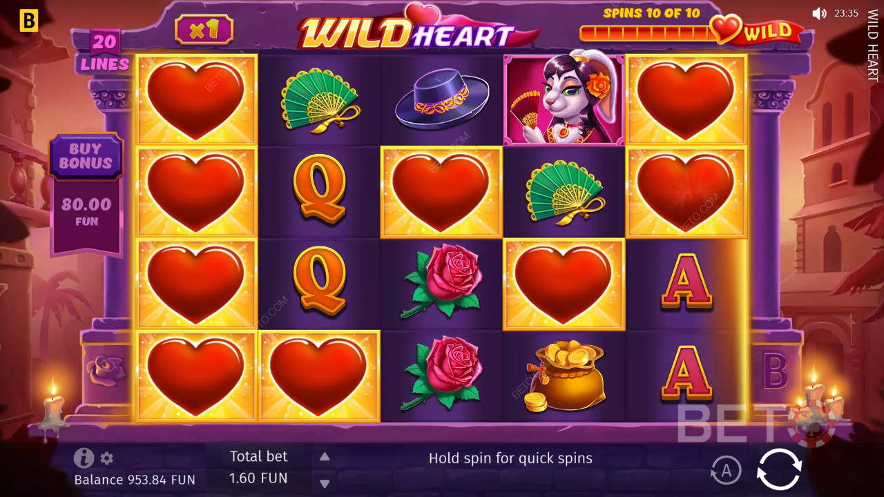 Wild Heart Recenzie de la BETO Slots