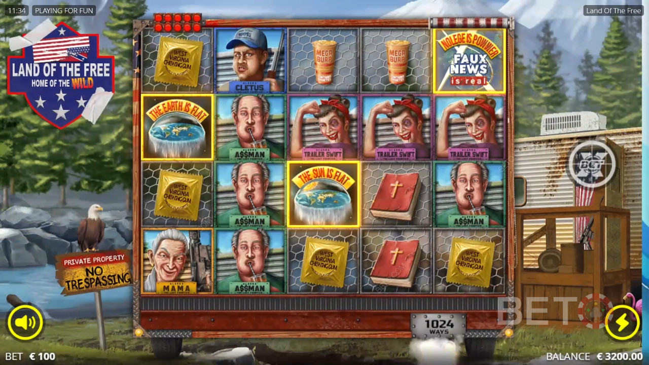 Land of the Free Recenzie de la BETO Slots