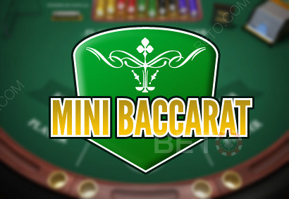 mini baccarat este o versiune a jocului pe care o vedeți adesea.