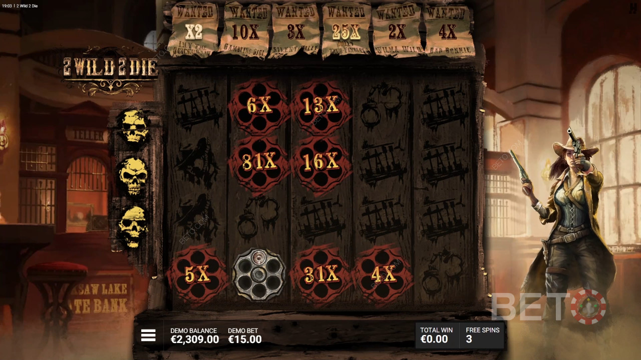 Funcțiile bonus explicate în 2 Wild 2 Die de Hacksaw Gaming