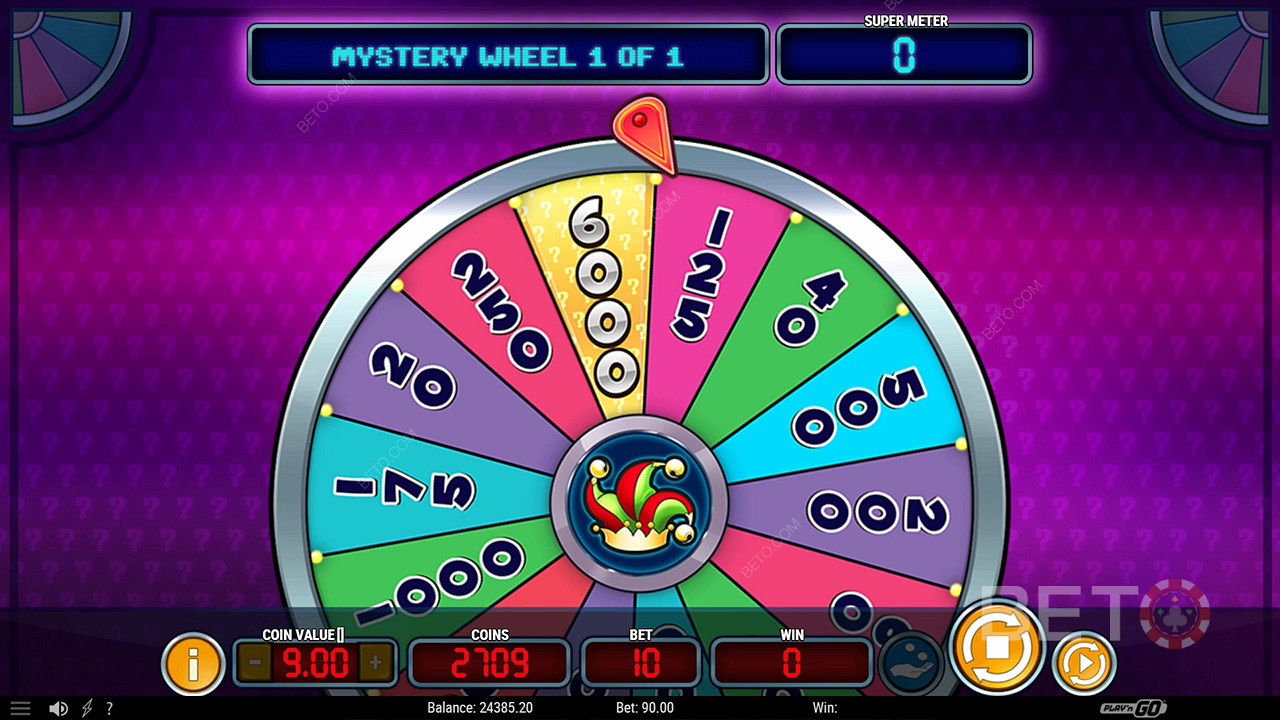 Câștigă până la 2.397.5x pariul tău în jocul ca la aparate online Mystery Joker 6000!
