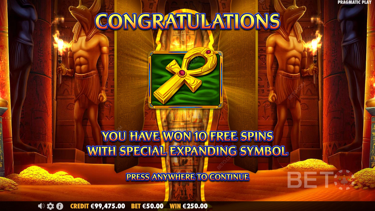 Câștigă de 5.000x pariul tău în Ancient Egypt Classic Slot Online!
