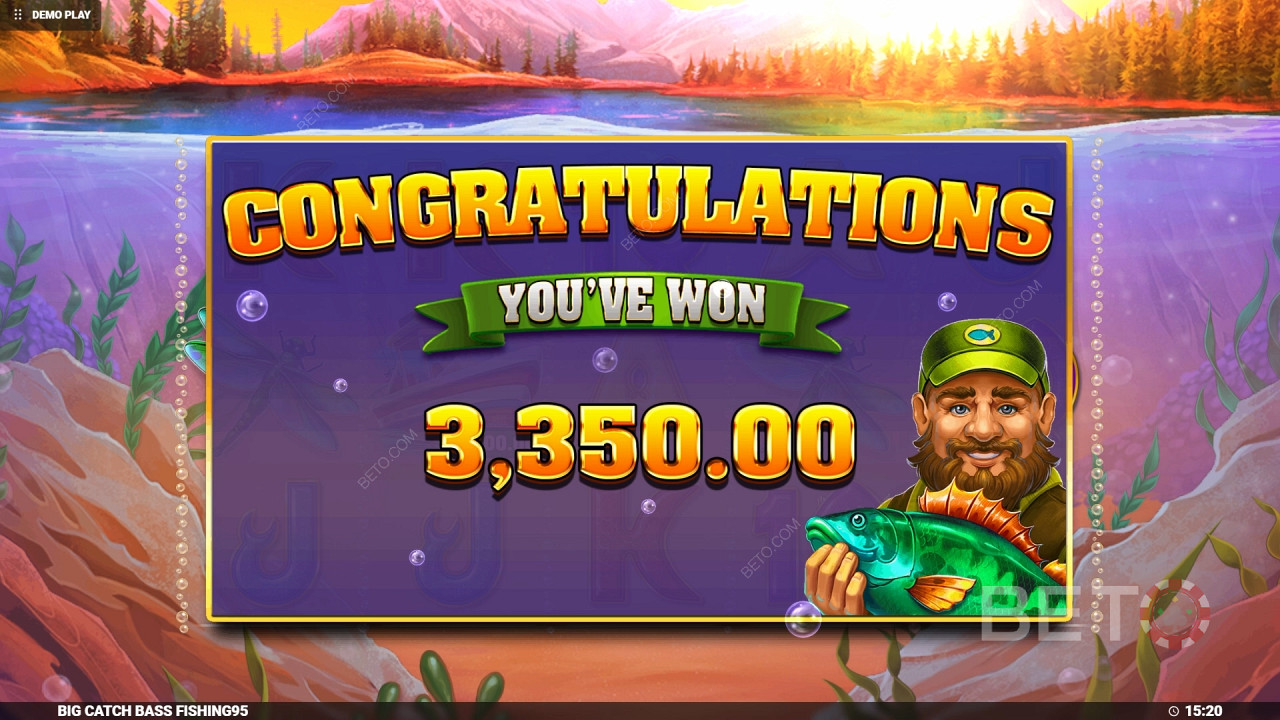 Câștigă 4.000x pariul tău în Big Catch Bass Fishing Slot Online!